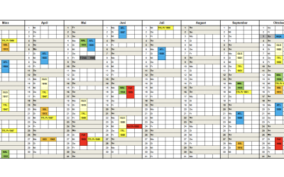 Lehrgangskalender 2026 online (+Restplätze 2025)